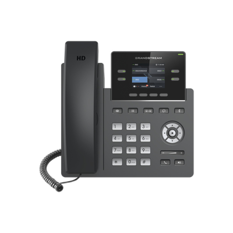 Teléfono IP Grado Operador 4 líneas SIP con 2 cuentas pantalla a color 24 codec Opus IPV4/IPV6 con gestión en la nube GDMS