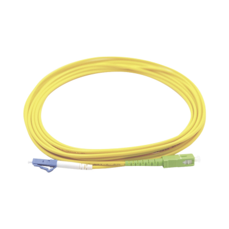 Jumper de Fibra Óptica Monomodo LC/UPC SC/APC Simplex color amarillo 1 metro image 3