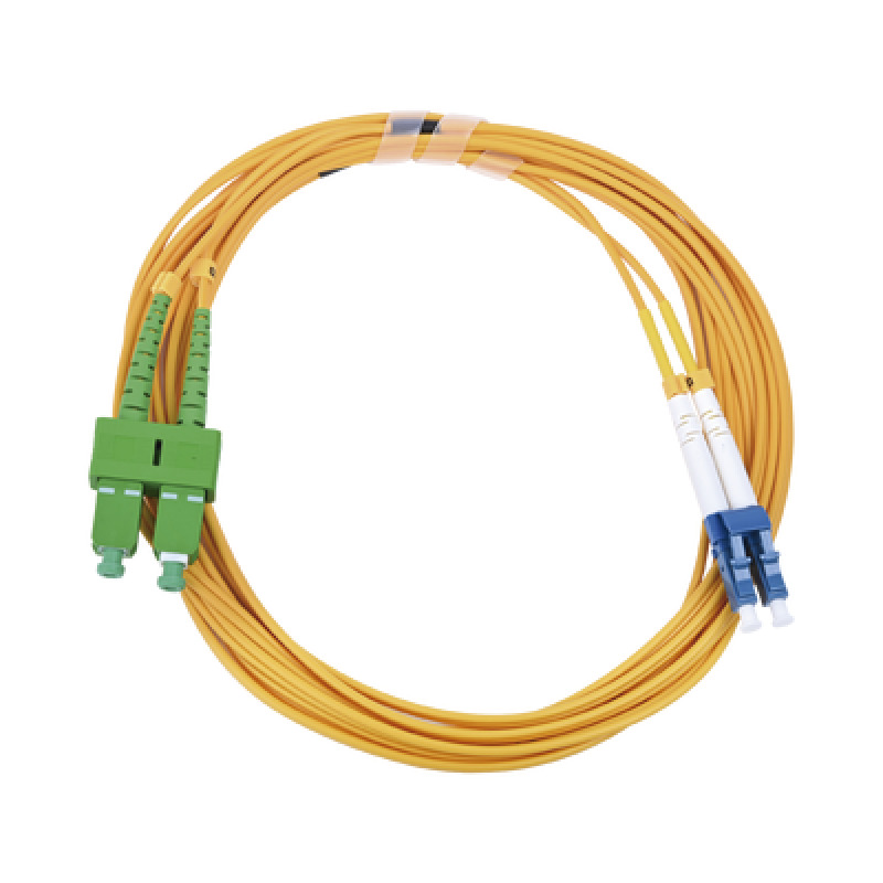 Jumper de Fibra Óptica Monomodo LC/UPCSC/APC Simplex color amarillo 3 metros image 4