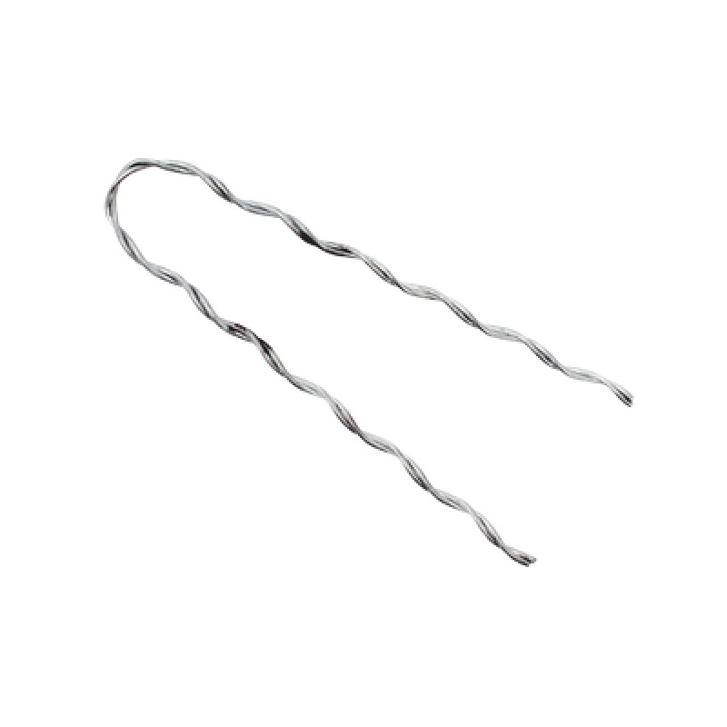 Remate Preformado para Fibra Óptica Mini Figura 8 Span 80 m para mensajero de acero con diámetro 16 mm 1/16