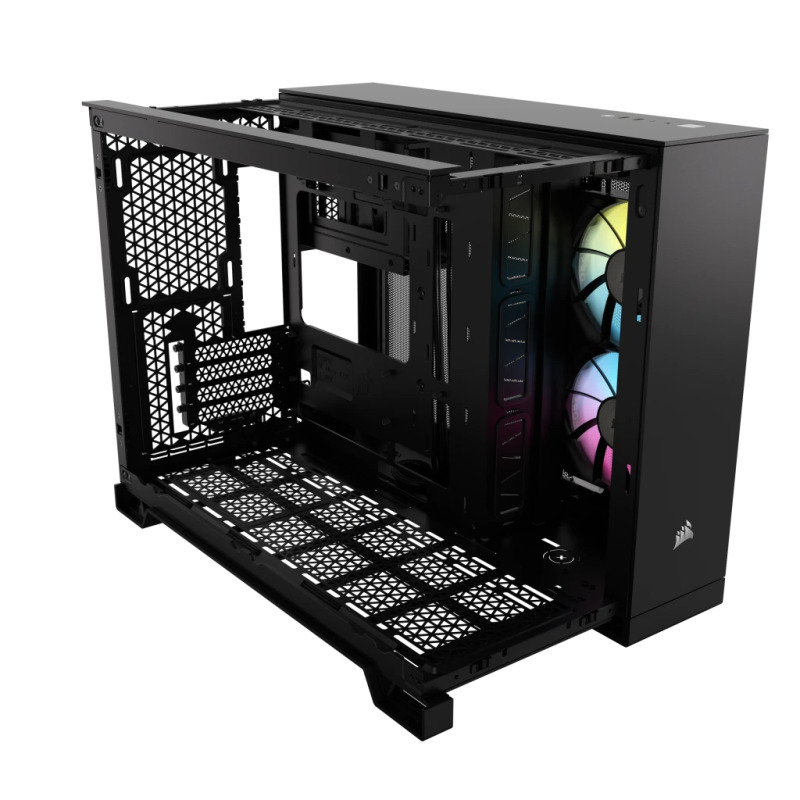 GABINETE CORSAIR 2500X LINK/ NEGRO/SEMI- TORRE/ MICRO-ATX MITX /CRISTAL TEMPLADO/GAMER/ CC-9011267-WW image 3