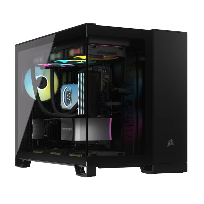 GABINETE CORSAIR 2500X LINK/ NEGRO/SEMI- TORRE/ MICRO-ATX MITX /CRISTAL TEMPLADO/GAMER/ CC-9011267-WW image 7