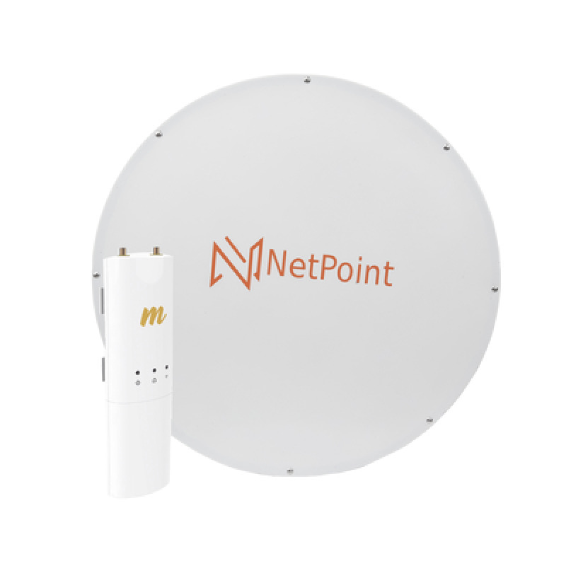 Kit de radio C5C con Antena NPX3GEN3 de 37 dBi Frecuencia 4962 GHz ideal para distancia de hasta 100 km