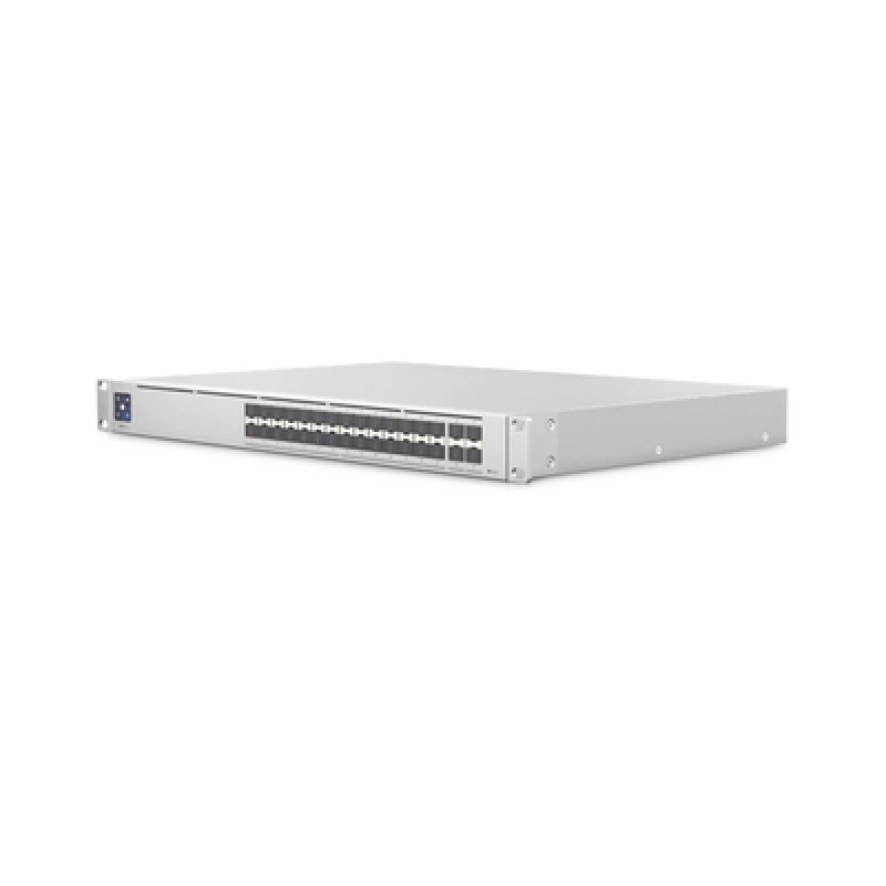 UniFi Switch PRO Aggregation Capa 3 para fibra óptica con 28 puertos SFP 10G y 4 puertos SFP28 25G pantalla informativa image 2