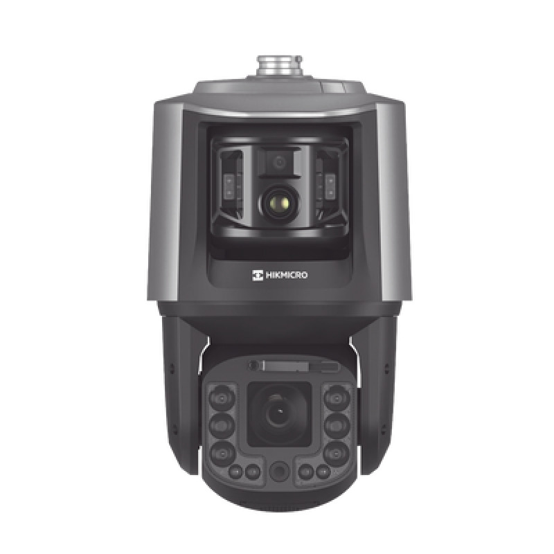 TandemVu Domo PTZ IP 4 Megapixel con 40X Zoom con Cámara Optica Fija de 4 Megapixel Lente 124 mm y Cámara Térmica 384 x 288 con Lente 25 mm 