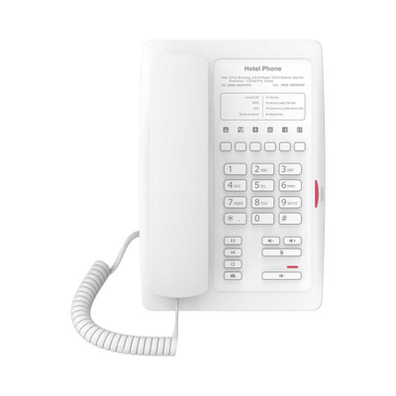 Teléfono IP WiFi para Hotelería profesional con 6 teclas programables para servicio rápido Hotline plantilla personalizable con PoE image 2