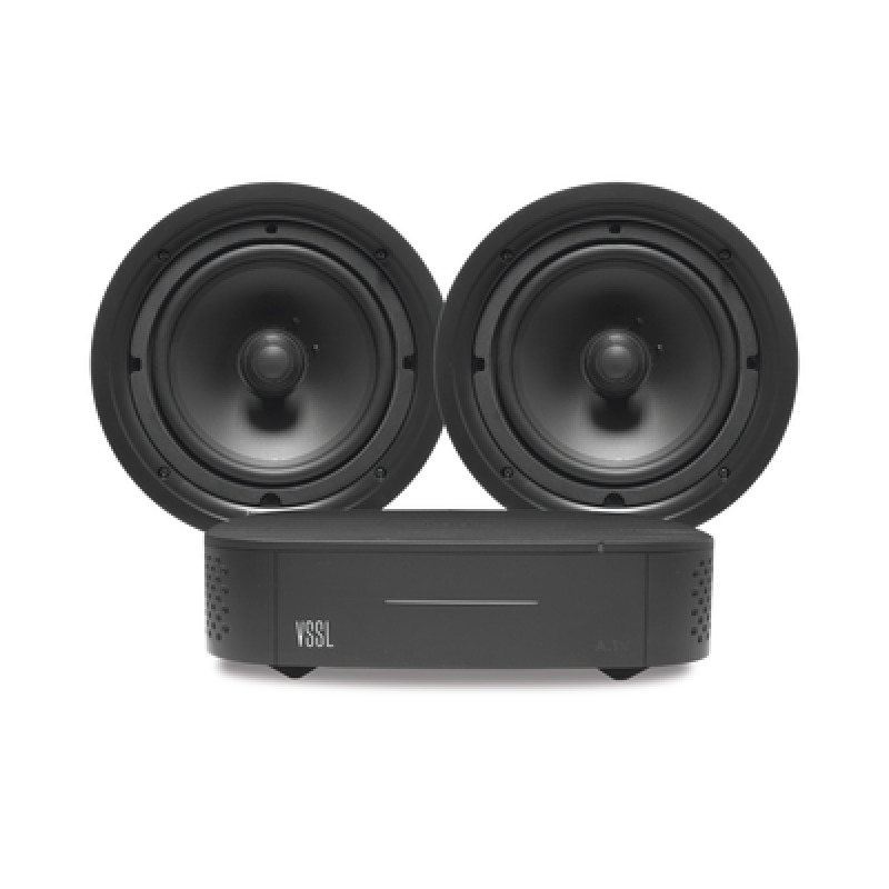 KIT Amplificador VSSL A1X | 2 Bocinas para Plafón de 6in TruAudio PP6