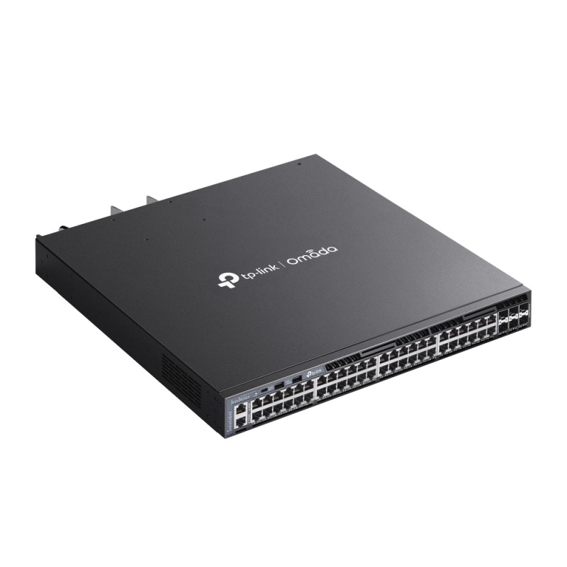 TP-LINK SG6654XHP - Switch Omada L3 Stackable de 48 puertos POE+ Gigabit y 6 puertos SFP+ 10G , 1440W , Stacking físico , Funciones L3 Enterprise. RIP, OSPF, ECMP, VRRP, PIM-DM, DHCP Server/Relay , Alta disponibilidad , VRRP y ERPS , Interfaz WEB , CLI. image 7
