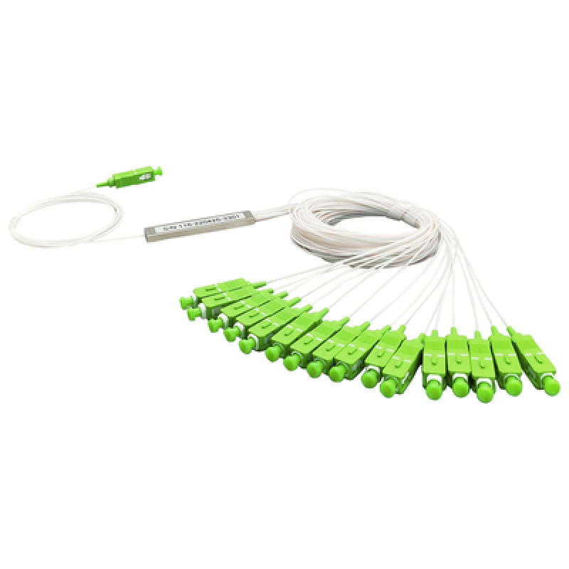 Splitter Divisor Óptico tipo PLC 1x16 conectores SC/APC