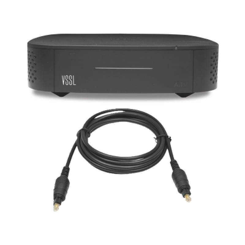 Amplificador una Zona de 2 Canales 50 W por Canal Con Cable TOSLINK Incluido Transmisión por Chromecast AirPlay Alexa Cast Spotify Connect