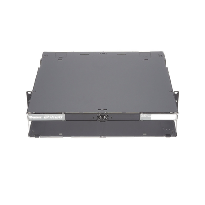 Panel de Distribución de Fibra Óptica Acepta 8 Placas FAP o FMP Bandeja Deslizable e Inclinable Hacia Abajo Hasta 192 Fibras Color Negro 2UR image 3