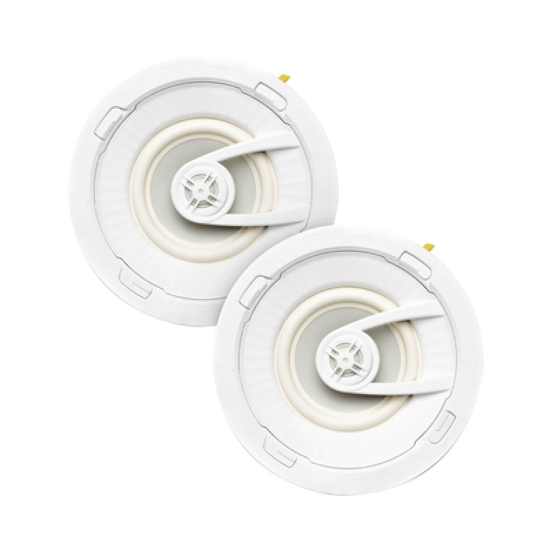 PAR de altavoces de 7  | montaje de Techo | Diseño TruGrip | Instalacion Sin Herramientas | Woofer de Polipropileno Blanco con Quick Connect