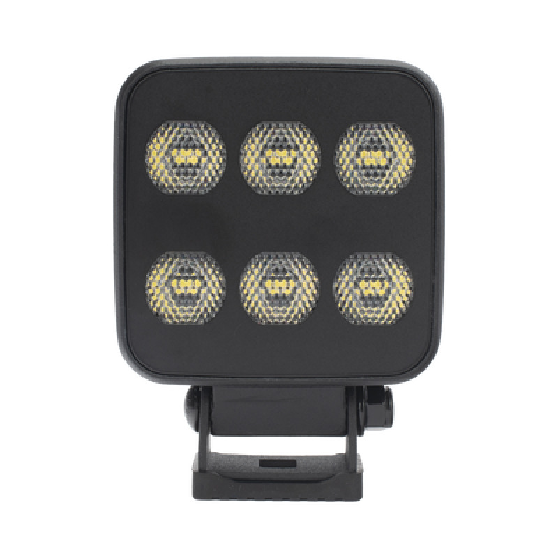 Luz de Trabajo Ultra brillante Cuadrada 6 LED 6552 Lúmenes 1224 Vcd