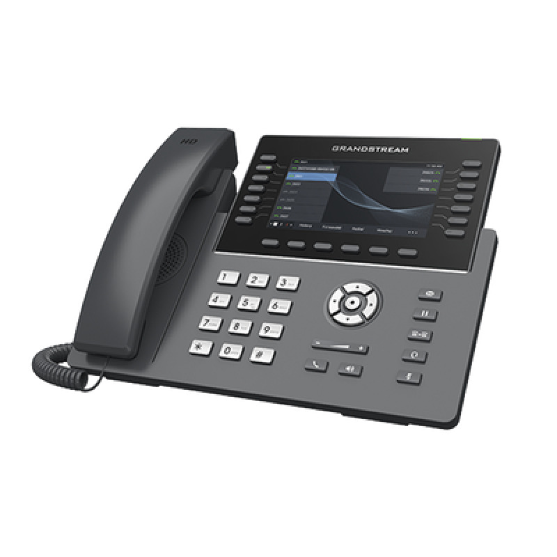 Teléfono IP WiFi Grado Operador 14 líneas SIP con 6 cuentas pantalla LCD  5 puertos Gigabit Bluetooth PoE codec Opus IPV4/IPV6 con gestión en la nube GDMS image 2