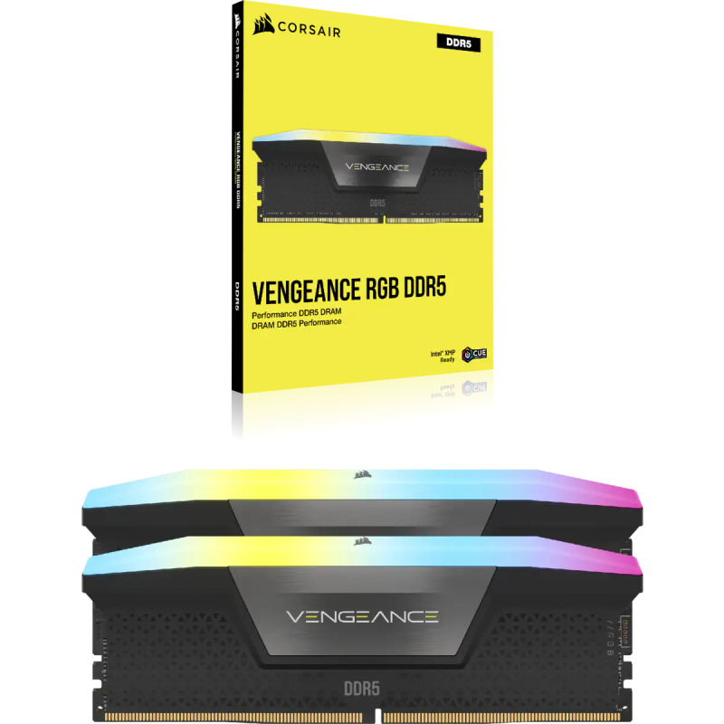 MEMORIA DIMM DDR5 CORSAIR (CMH64GX5M2B6400C32) 64GB 6400MHZ (2X32GB) VENGEANCE RGB,NEGRO CL32-84 image 4