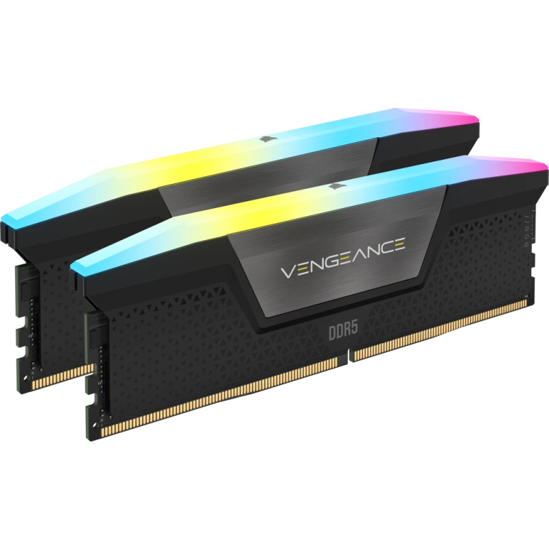 MEMORIA DIMM DDR5 CORSAIR (CMH32GX5M2B6600C38) 32GB 6600MHZ (2X16GB) VENGEANCE RGB,NEGRO CL38-106