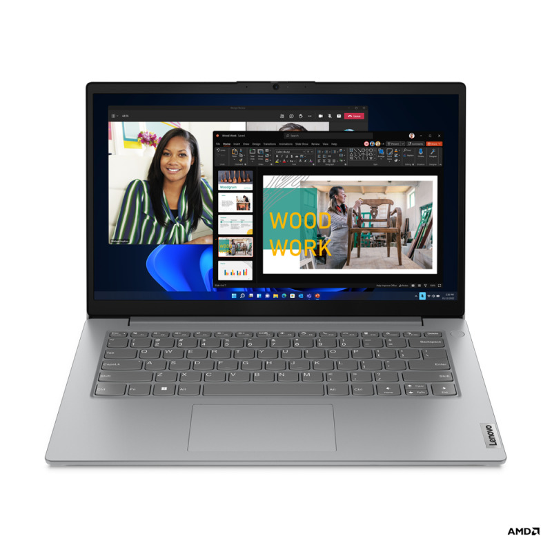 LAPTOP LENOVO V14 G4 AMN / RYZEN 5 7520U 2.8GHZ / 16GB DDR5 / 512GB SSD / 14 FHD (1920X1080) / ARTIC GREY / WIN 11 PRO / 1YR CENTRO DE SERVICIO