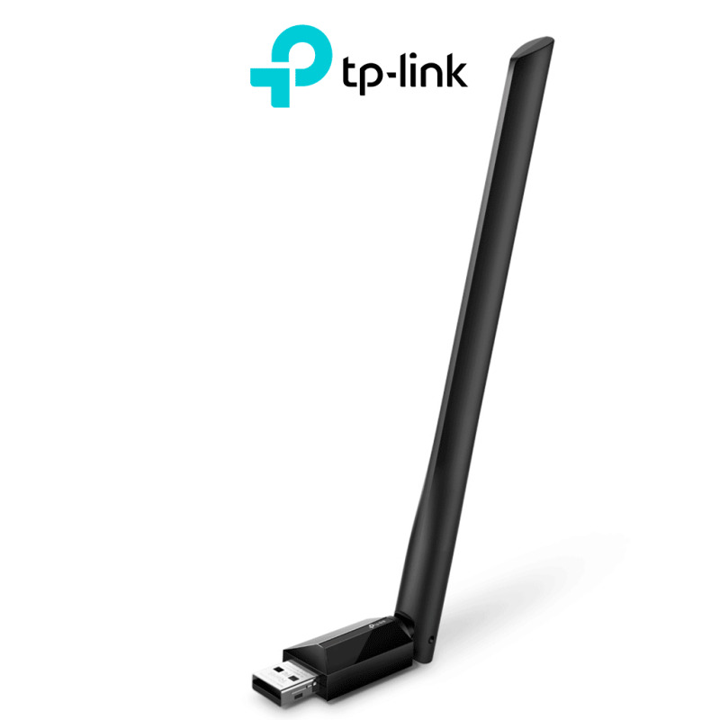 TP-LINK  Archer T2U PLUS - Adaptador USB inalámbrico doble banda AC 600 Mbps, antena de alta ganancia.