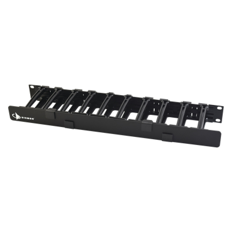 Organizador de Cable Horizontal RouteIT Sencillo Para Rack de 19in 4in de profundidad 1UR image 2