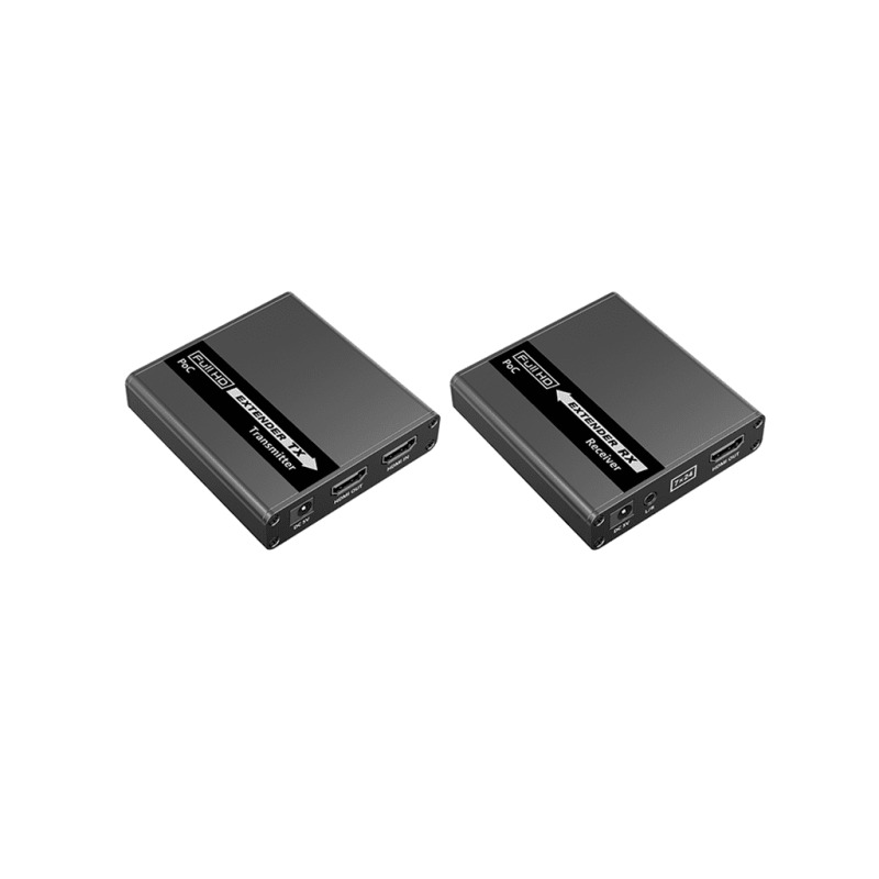 SAXXON LKV223P - Kit extensor de video HDMI/ Resolucion 4K/ 60 Hz/ Hasta 70 metros con Cat6/ 6A/ 7 Cero latencia/ Loop HDMI/ Soporta HDR/ Infra rojo de 2 Vias/ Salida de audio/ Se energiza solo el transmisor image 3
