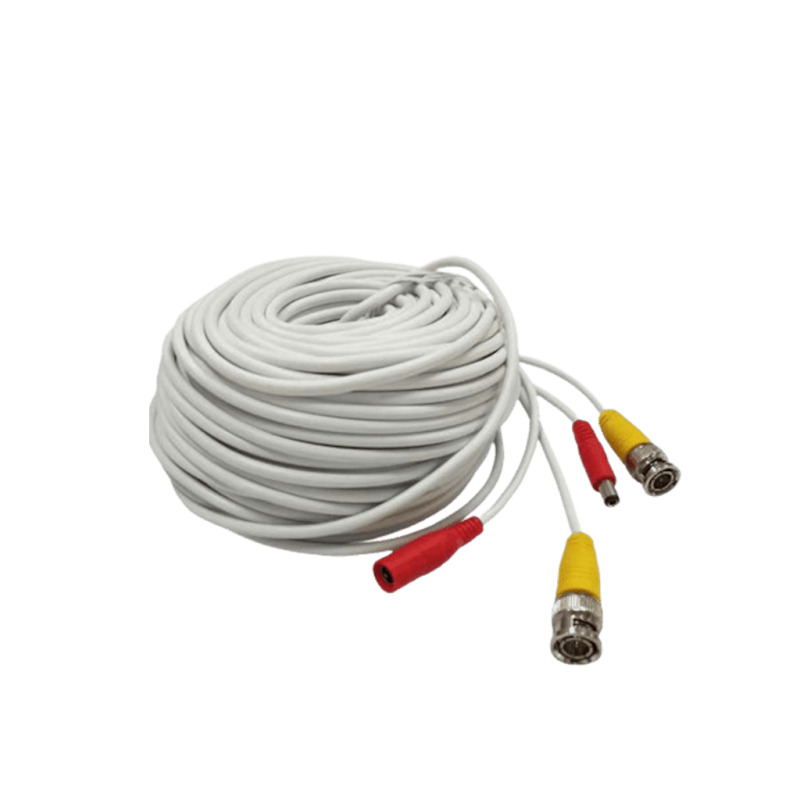 TCE LMG-BNC20W - Cable Armado de 20 Metros para Video y Energía / Soporta Cámaras HD / Conectores BNC y Energía / Soporta : AHD / CVI / TVI / CVBS