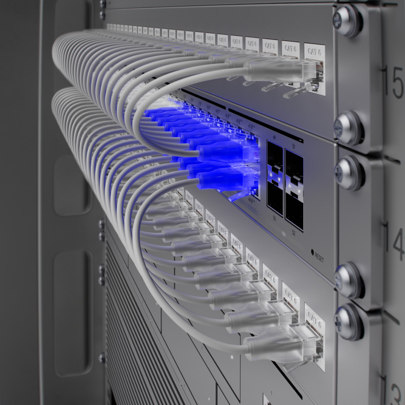 UniFi Switch Pro Max 48 POE con funciones capa 3 48 puertos 16 puertos 25 GbE 8 POE y 8 POE y 32 puertos 1 GbE 24 POE y 8 POE 2 puertos SFP 10G POE 720W pantalla informativa image 12