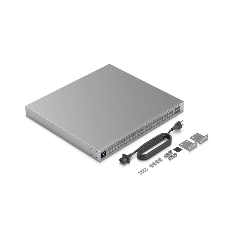 UniFi Switch Pro Max 48 POE con funciones capa 3 48 puertos 16 puertos 25 GbE 8 POE y 8 POE y 32 puertos 1 GbE 24 POE y 8 POE 2 puertos SFP 10G POE 720W pantalla informativa image 13