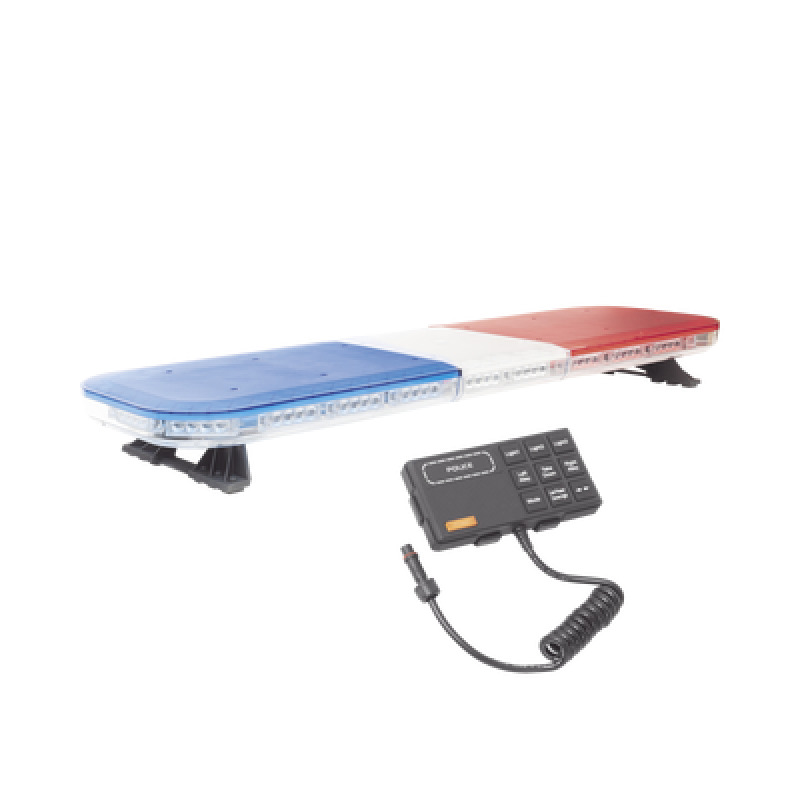Barra de luces de 47 rojo/azul 88 LED con control de tráfico en color rojo/azul ideal para equipar unidades de seguridad pública