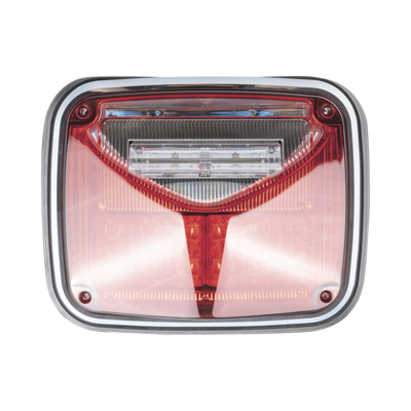 Luz de advertencia de 8 X 6 Color Rojo Con Luz de Trabajo Clara Ideal para Ambulancias