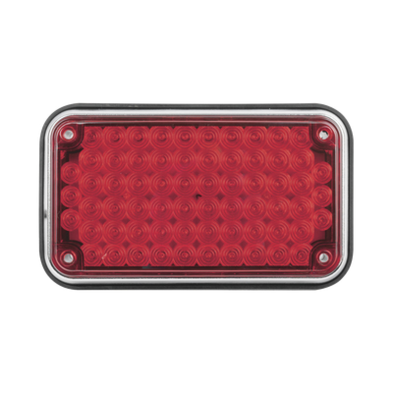 Luz de Advertencia de 6X4 Color Rojo Ideal para Ambulancias