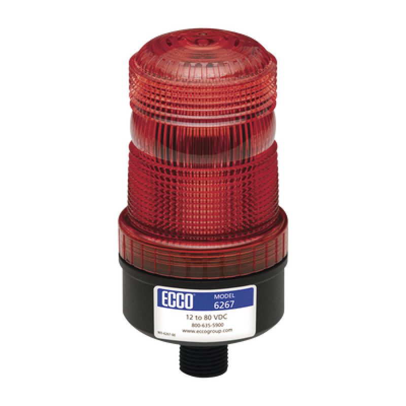 Mini baliza de LED color rojo montaje permanente SAE Clase III