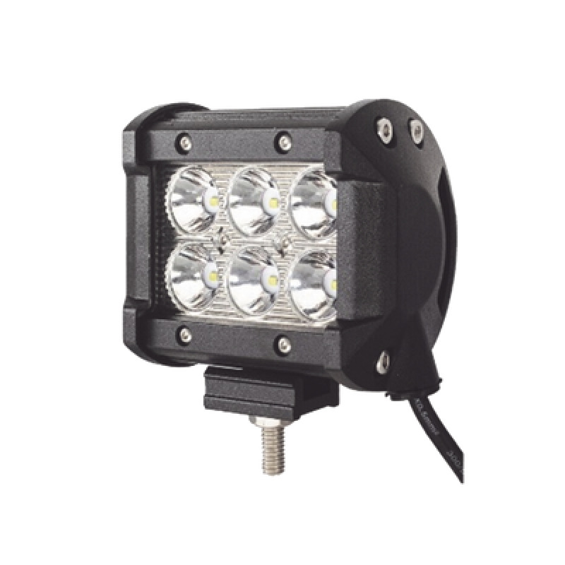Luz de Trabajo de 6 LED 1500 Lúmenes 9 Watts 1030 Vcc IP67 4 pulgadas