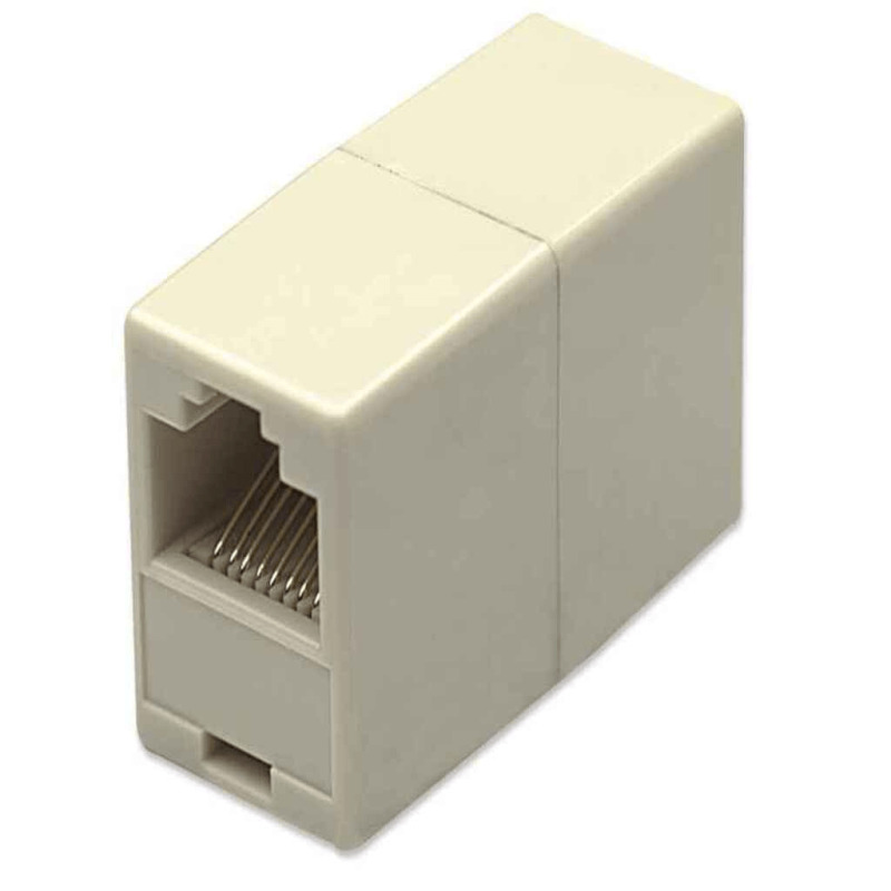 INTELLINET 504225 COPLE RJ45 MODULAR CAT5E HEMBRA A HEMBRA UTP Para Telecomunicaciones, 8 hilos Pin a Pin