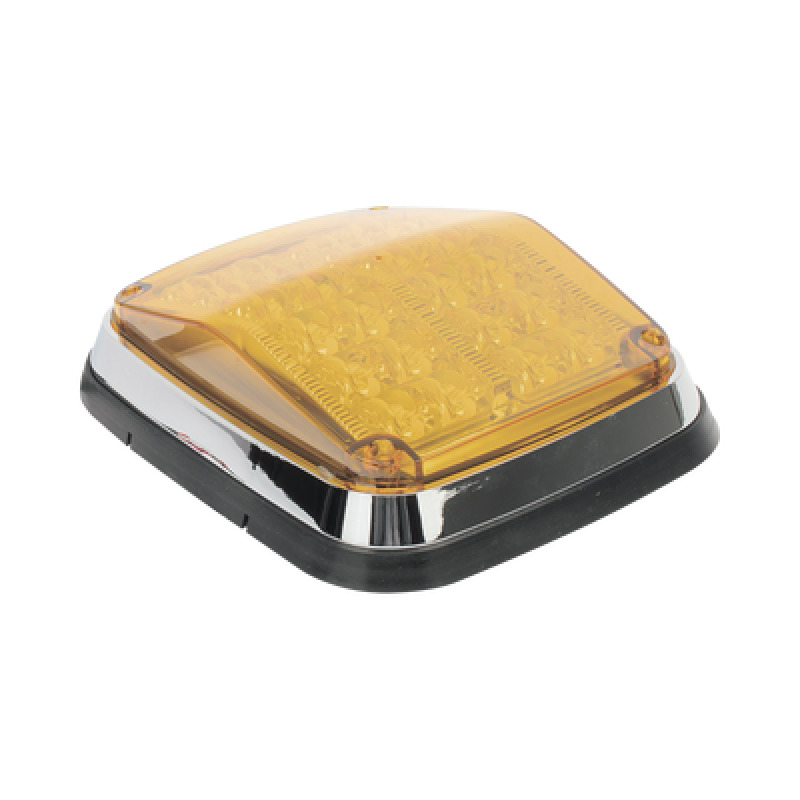 Luz de advertencia de 8 X 6 Color Ámbar SAE  IP67 Ideal para Ambulancias image 2