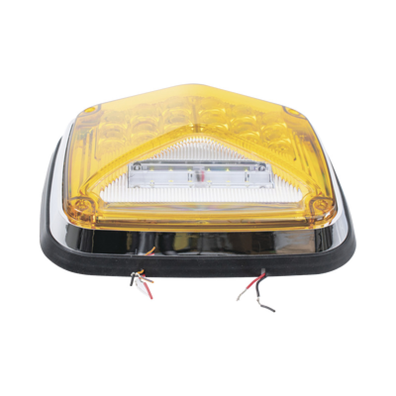 Luz de Advertencia de 8 X 6 Color Ámbar Con Luz de Trabajo clara Ideal para Ambulancias