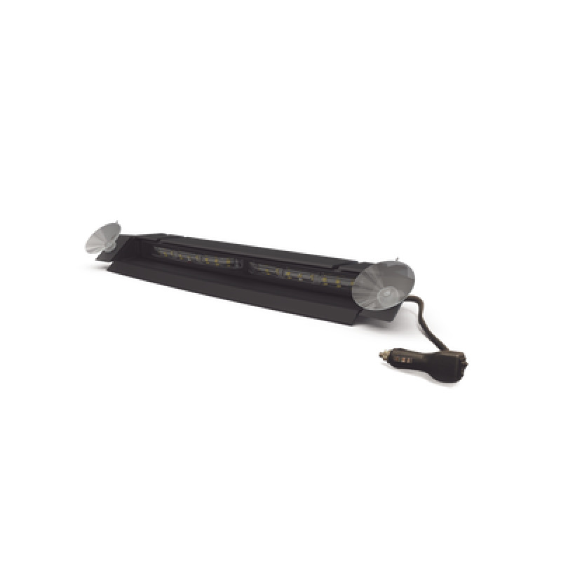 Luz Direccional de Visera 1224 Vcc con enchufe vehicular doble cabezal dual color rojo/blanco/azul/claro