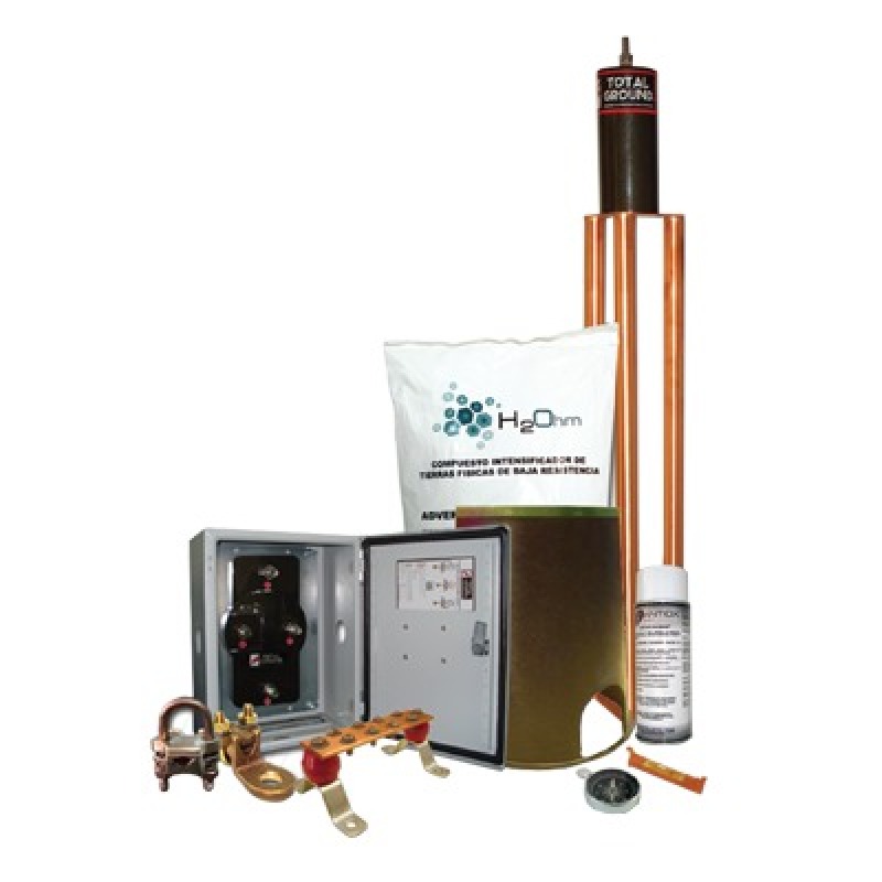 Kit de tierra Física Modelo TG45K con Electrodo Magnetoactivo 50 x 115 cm Capacidad Max 45 AMP