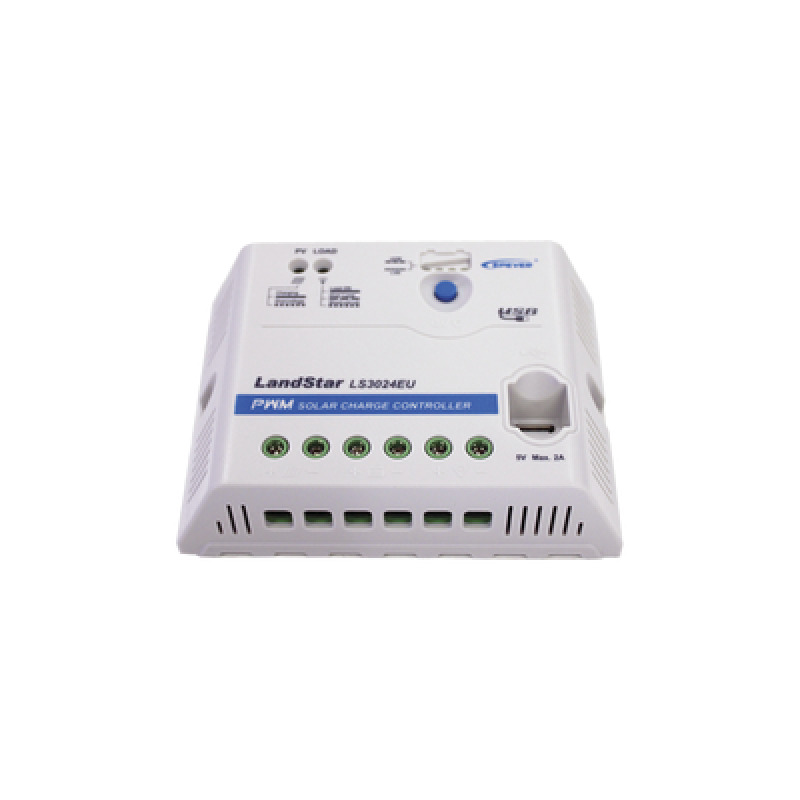 Controlador Solar PWM 12/24 V 30 A Salida USB