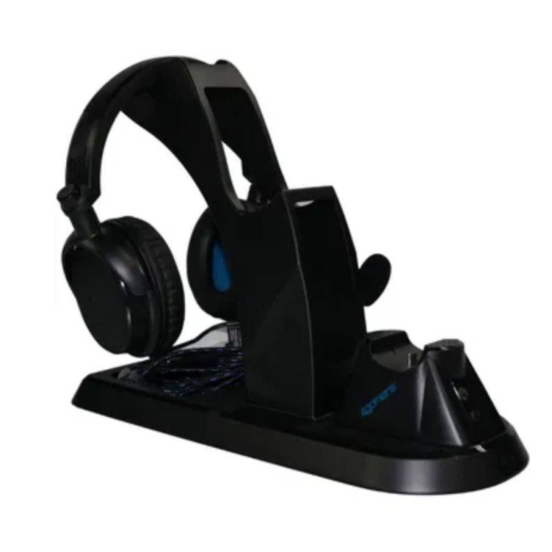 4Gamers UGS-V1-BLK-4G cargador de dispositivo móvil Control de juegos Negro USB Interior