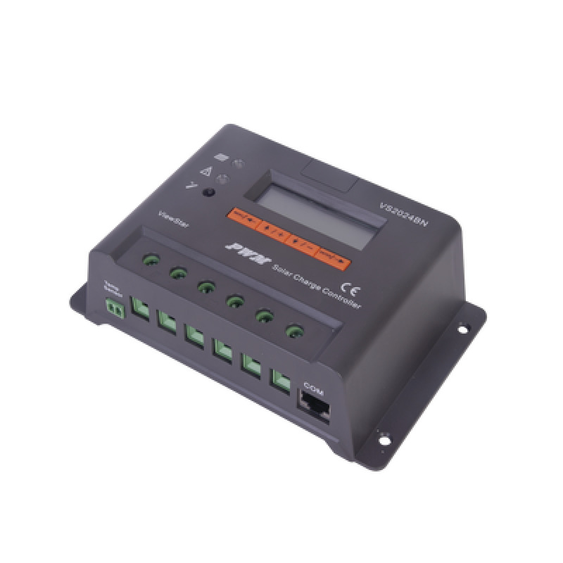 Controlador Solar de Carga y Descarga PWM 12/24V 20A con Display Parámetros Configurables