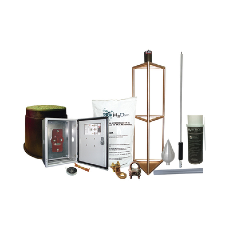 Kit Pararrayo con Accesorios de Instalación en Torre para Protección de 300 m de Diámetroe