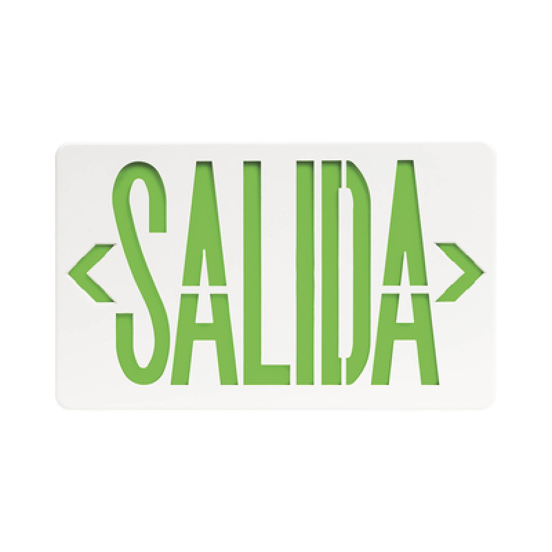 Letrero LED DUAL de SALIDA Universal con alto brillo/uso en pared lateral o techo/Batería de Respaldo Incluida image 5