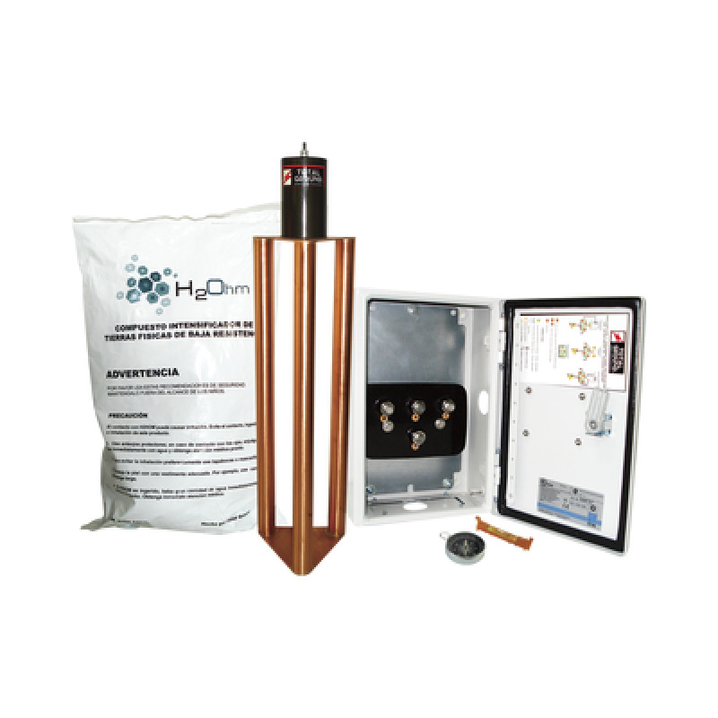 Electrodo de puesta a tierra de 400 A con  Filtro y Compuesto H2Ohm image 2