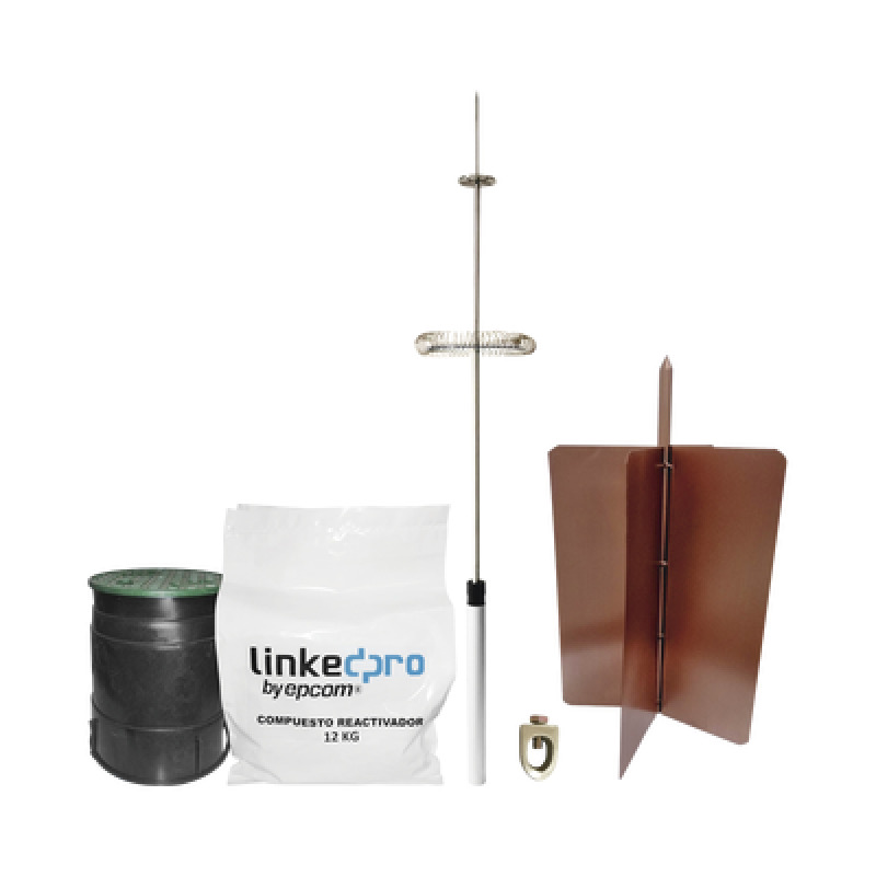 Kit pararrayo LinkedPro básico Ideal para la protección de mástiles y postes