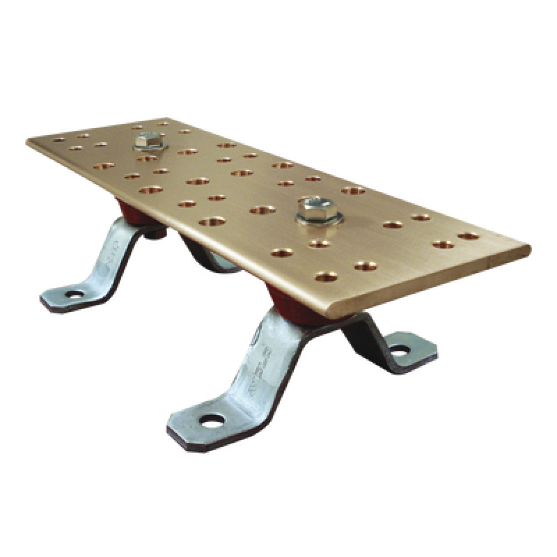 Barra de Unión Principal TMGB con Aisladores Medida 500 x 1016 x 635 mm 1911/16 x 4 x 1/4 incluye tornillería en acero Inox