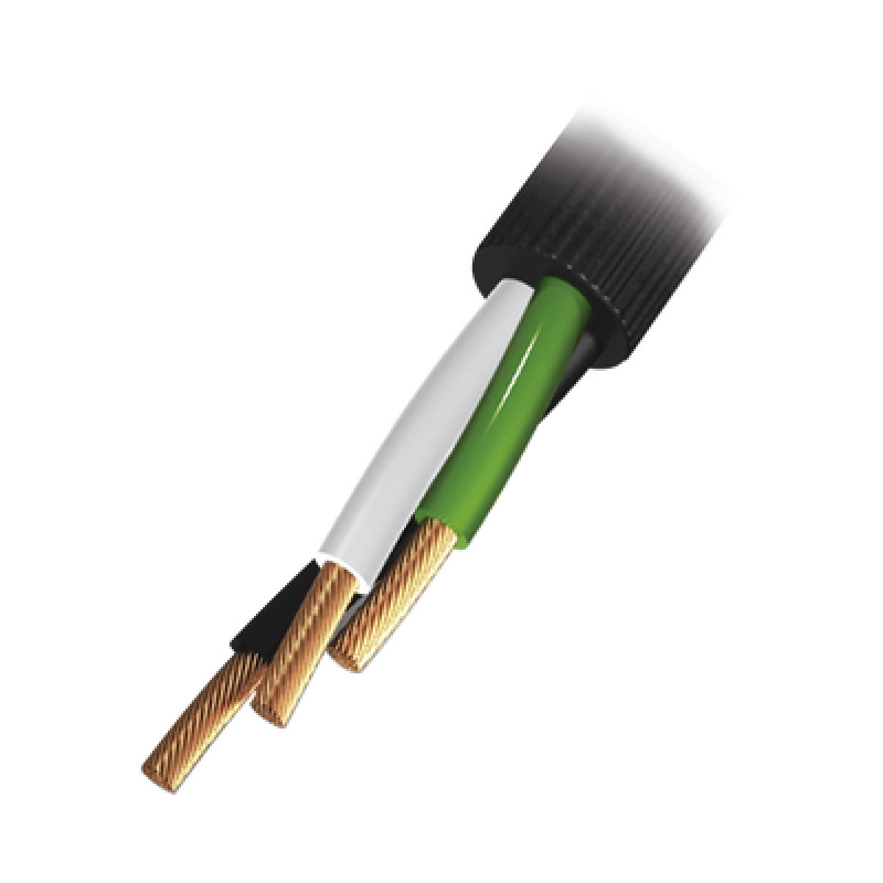 Cable Eléctrico de Uso Rudo 3 Hilos Calibre 14 AWG Hasta 600 V Rollo de 100 m