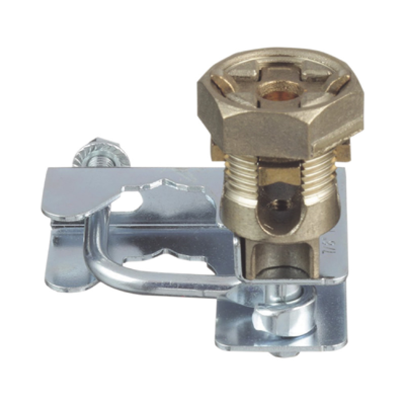 Abrazadera para Tierra Física en Base de Piso Falso para Cables de 6 a 1/0 AWG Para Pedestales Cuadrados de 7/8 y Circulares de 1 a 1 1/8 image 2