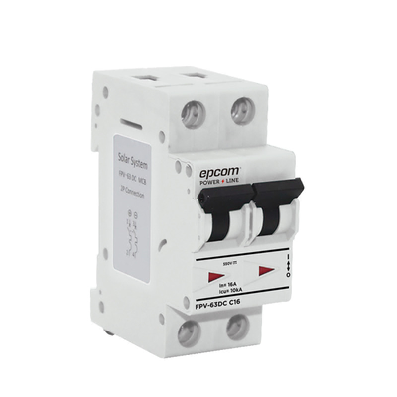 Térmica 2P  63 A  Corriente Directa  800 Vcc para Aplicación Fotovoltaica Montaje Riel DIN image 2