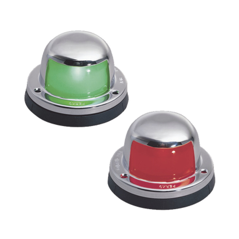 Set de Luces Laterales de Montaje Horizontal en Carcasa de Acero Inoxidable para Todo Tipo de Embarcación Menores de 12 Metros