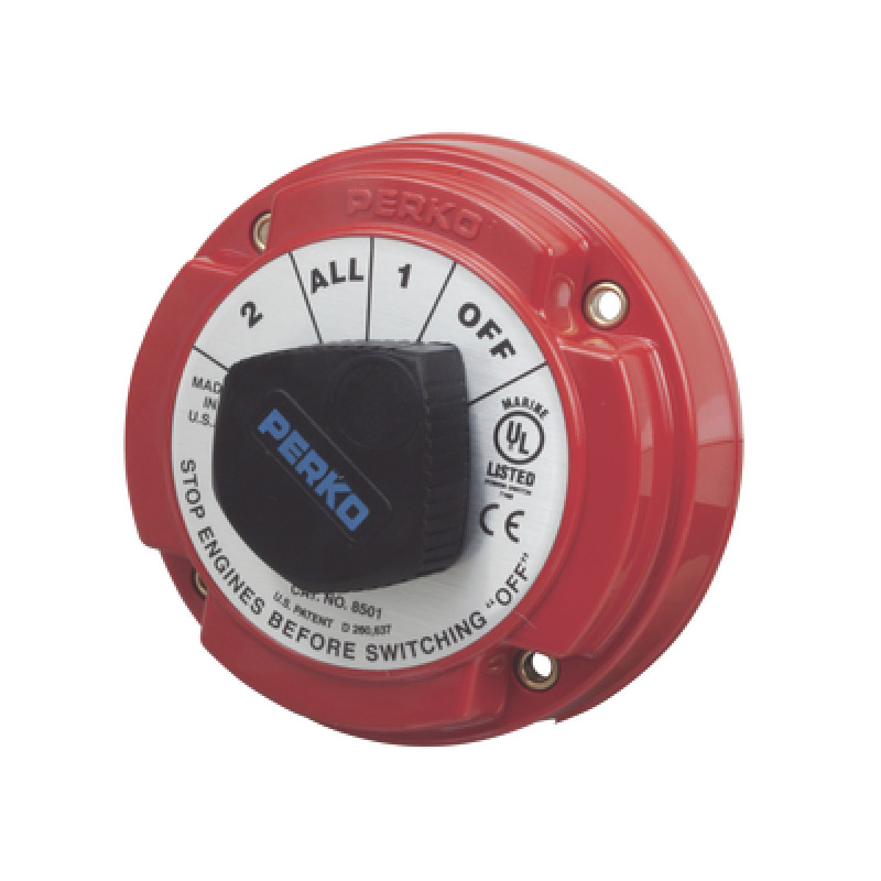 Switch Selector de Batería de Servicio Mediano para Sistemas Eléctricos Marinos